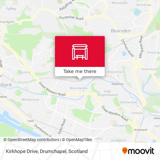 Kirkhope Drive, Drumchapel map