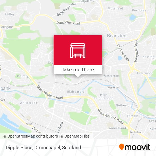 Dipple Place, Drumchapel map