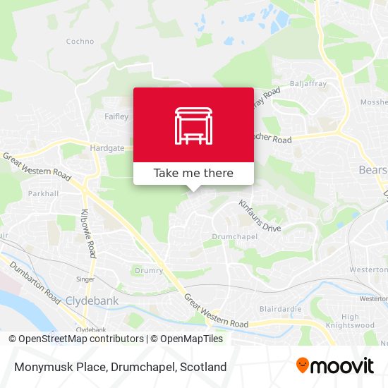 Monymusk Place, Drumchapel map