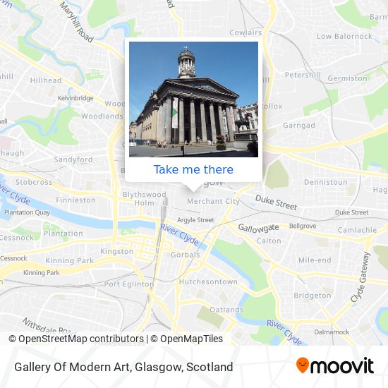 Gallery Of Modern Art, Glasgow map