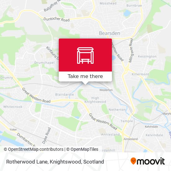 Rotherwood Lane, Knightswood map