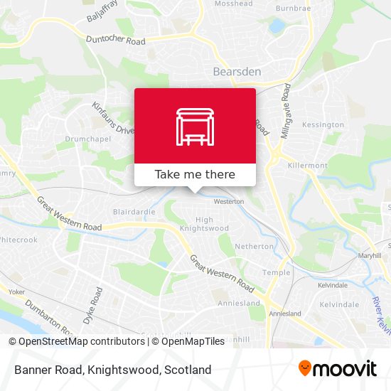 Banner Road, Knightswood map