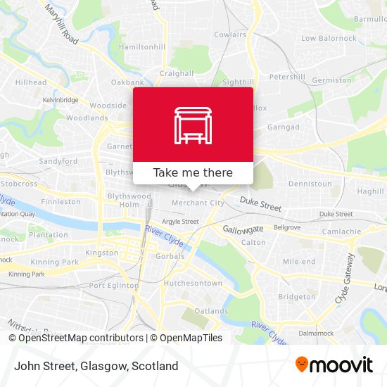 John Street, Glasgow map