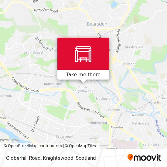 Cloberhill Road, Knightswood map