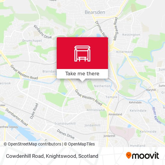 Cowdenhill Road, Knightswood map