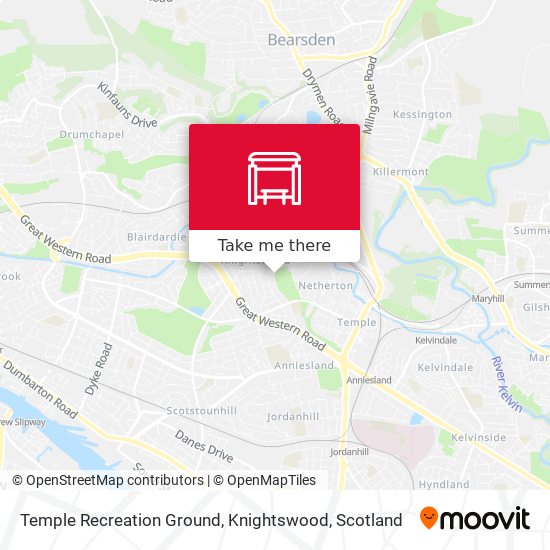 Temple Recreation Ground, Knightswood map