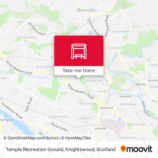 Temple Recreation Ground, Knightswood map