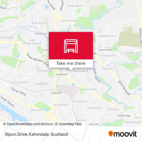 Ripon Drive, Kelvindale map