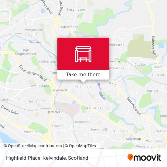 Highfield Place, Kelvindale map