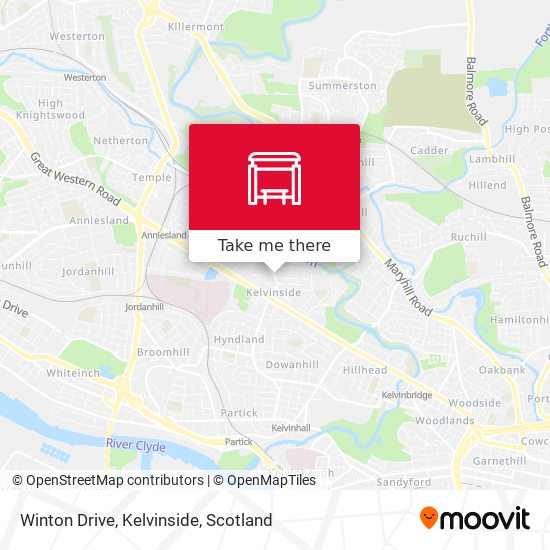 Winton Drive, Kelvinside map