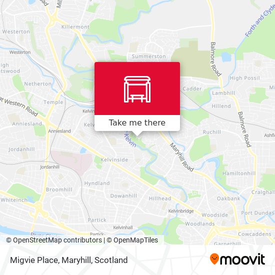 Migvie Place, Maryhill map