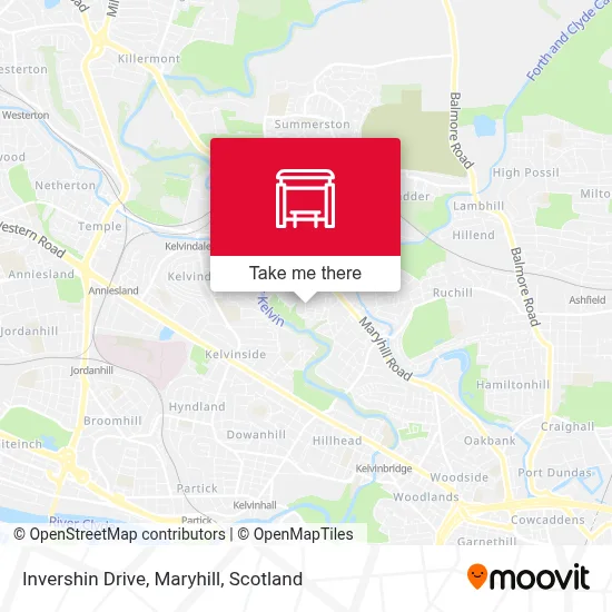 Invershin Drive, Maryhill map