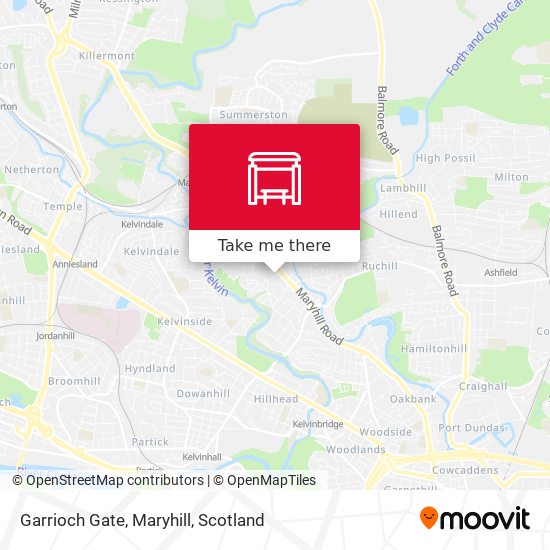 Garrioch Gate, Maryhill map