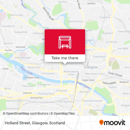 Holland Street, Glasgow map