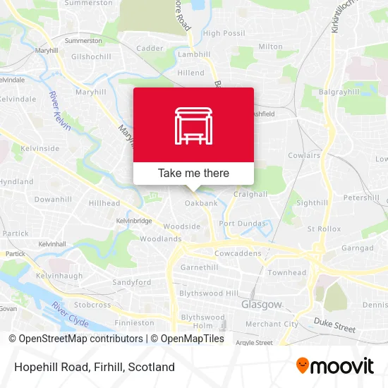 Hopehill Road, Firhill map