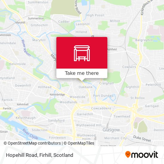 Hopehill Road, Firhill map