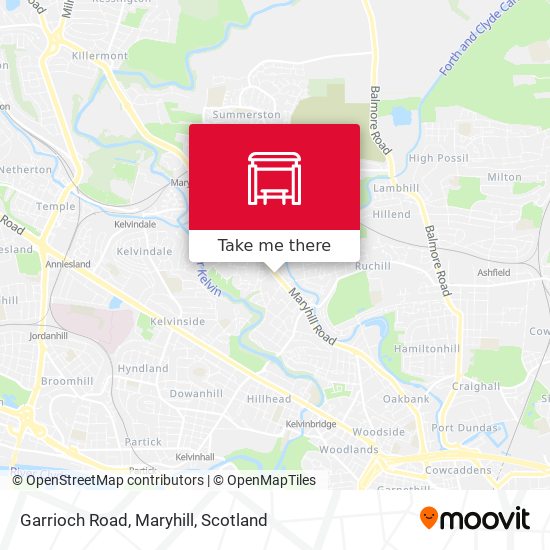 Garrioch Road, Maryhill map