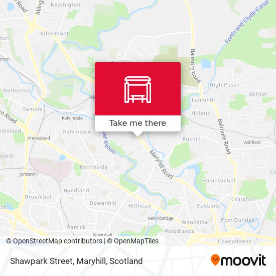 Shawpark Street, Maryhill map