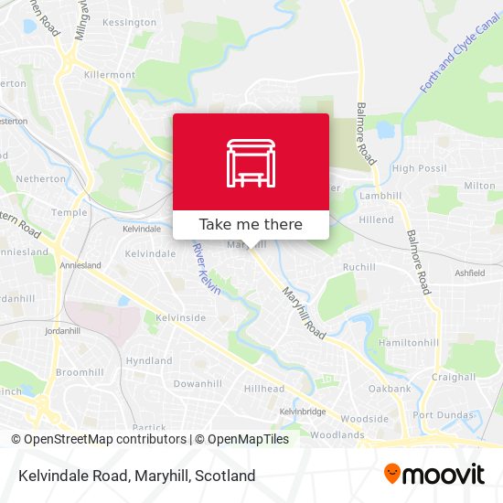 Kelvindale Road, Maryhill map