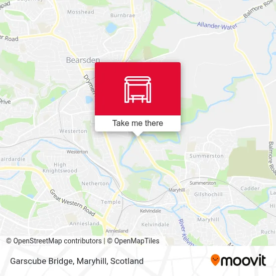 Garscube Bridge, Maryhill map
