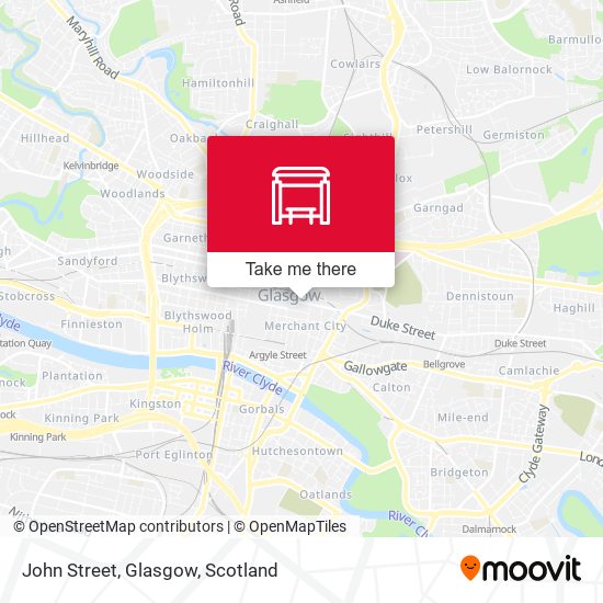 John Street, Glasgow map