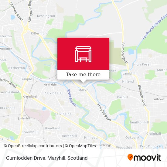 Cumlodden Drive, Maryhill map