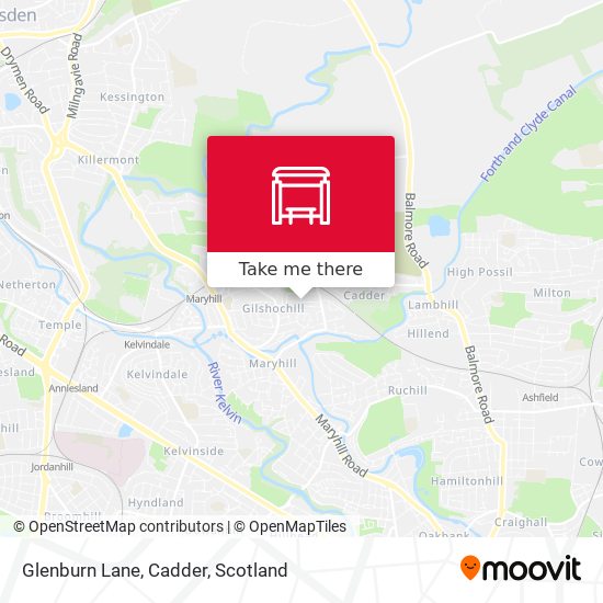 Glenburn Lane, Cadder map