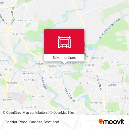 Cadder Road, Cadder map