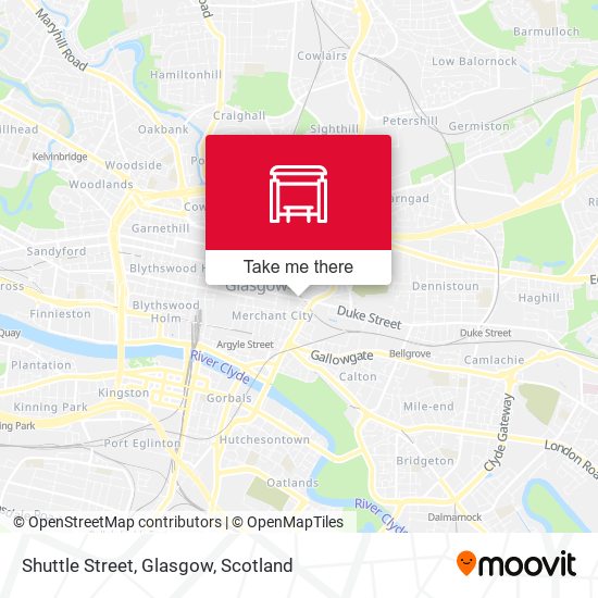 Shuttle Street, Glasgow map