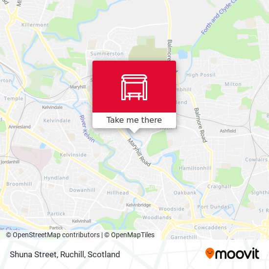 Shuna Street, Ruchill map