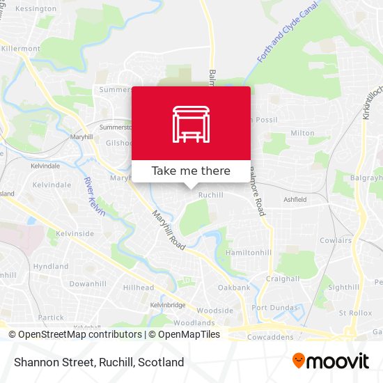Shannon Street, Ruchill map
