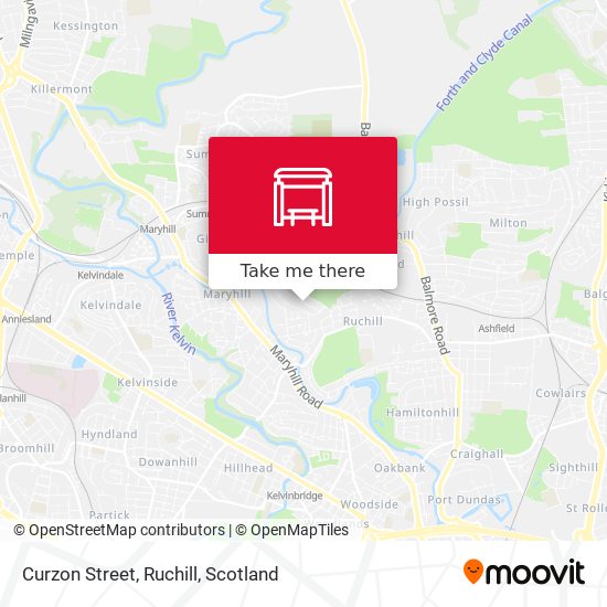 Curzon Street, Ruchill map
