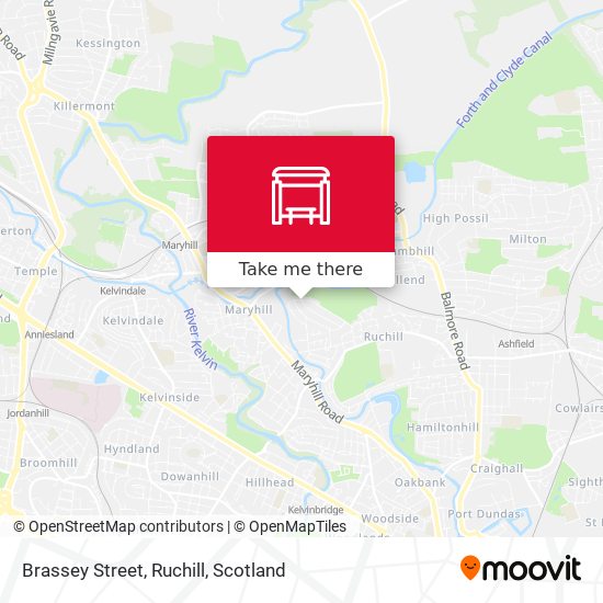 Brassey Street, Ruchill map