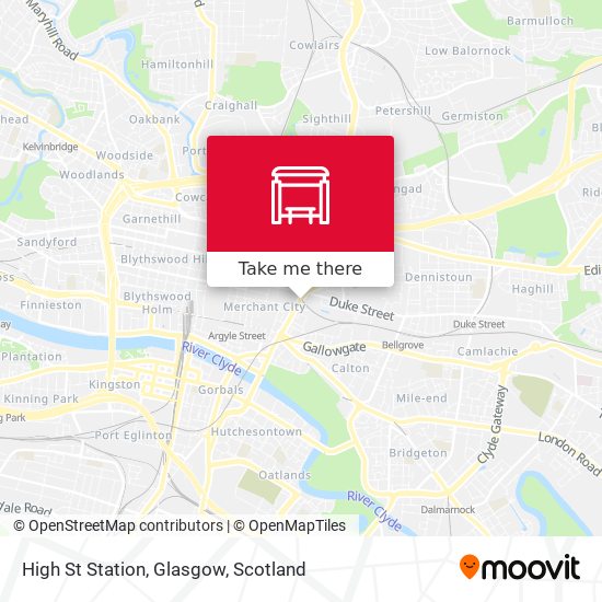 High St Station, Glasgow map