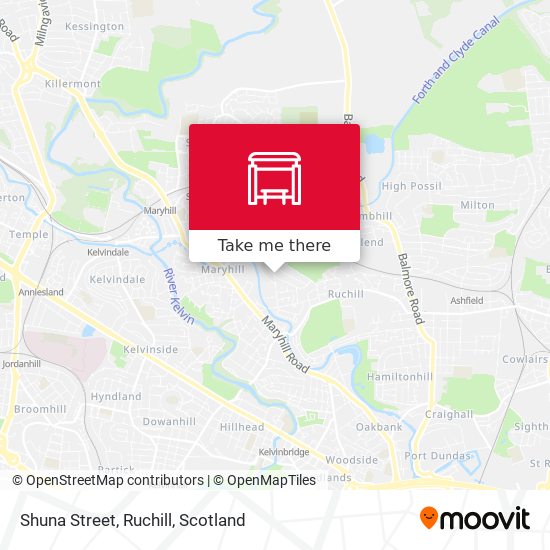 Shuna Street, Ruchill map