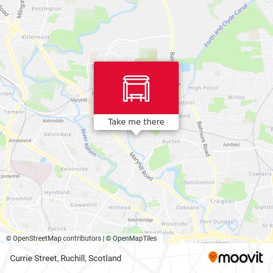 Currie Street, Ruchill map