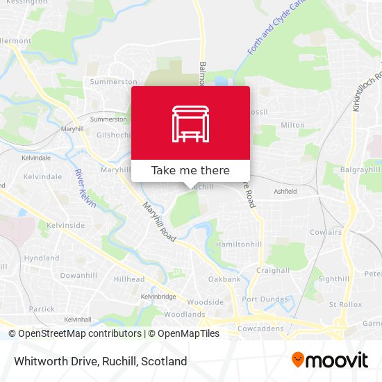 Whitworth Drive, Ruchill map