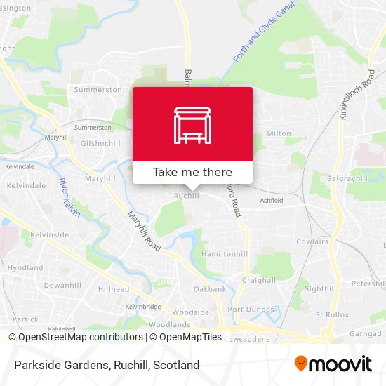 Parkside Gardens, Ruchill map