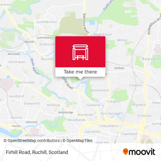 Firhill Road, Ruchill map