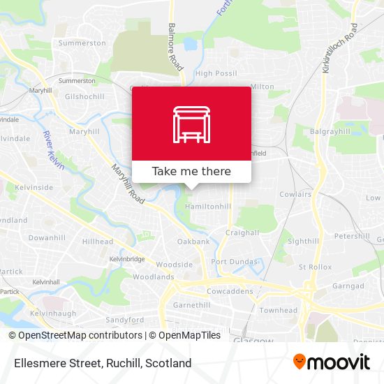 Ellesmere Street, Ruchill map