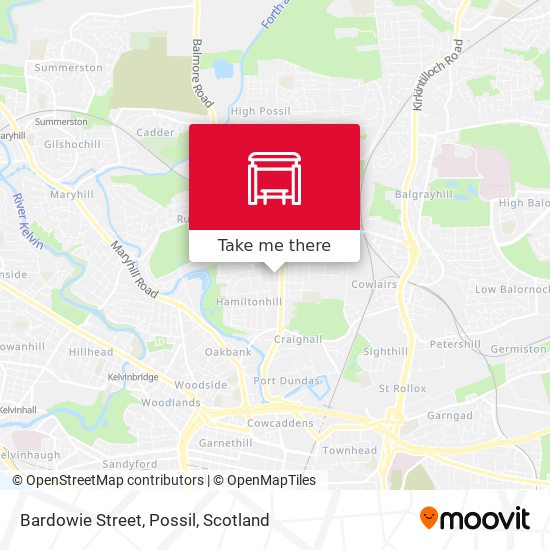 Bardowie Street, Possil map