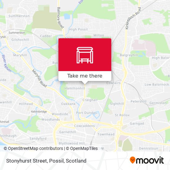 Stonyhurst Street, Possil map