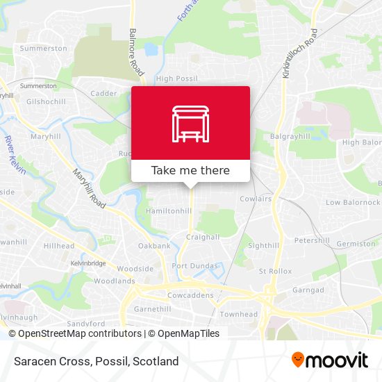 Saracen Cross, Possil map