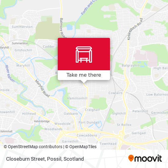 Closeburn Street, Possil map