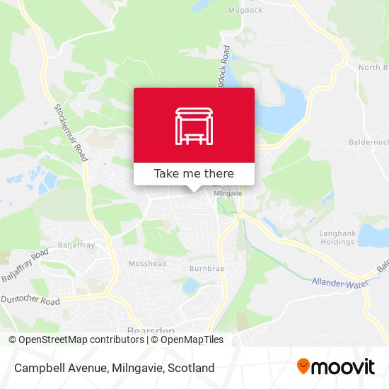 Campbell Avenue, Milngavie map