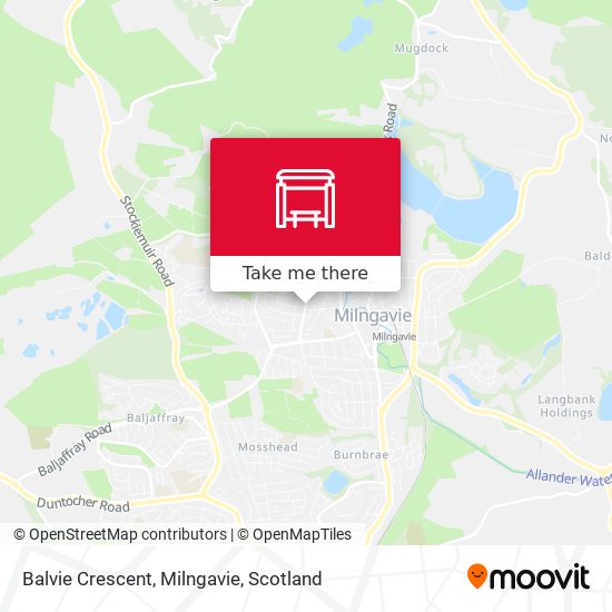 Balvie Crescent, Milngavie map