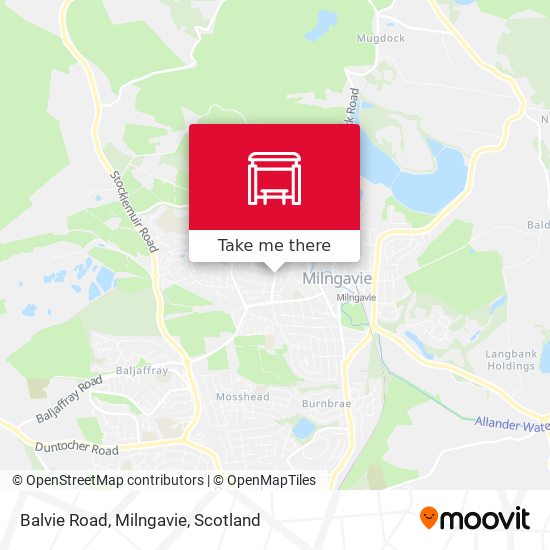 Balvie Road, Milngavie map