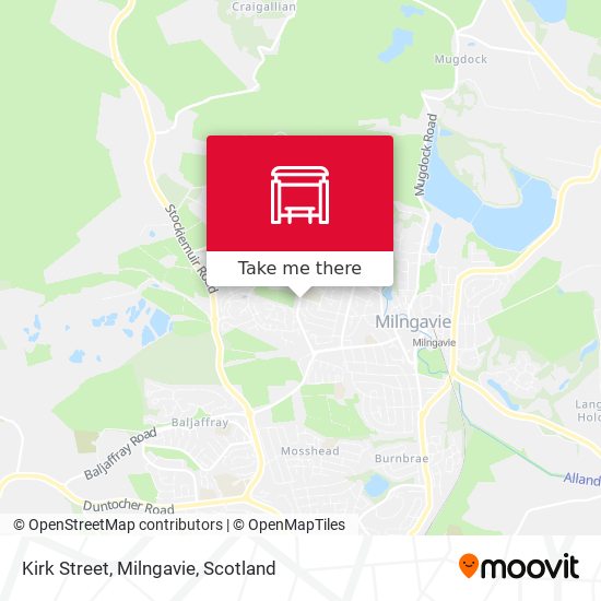 Kirk Street, Milngavie map