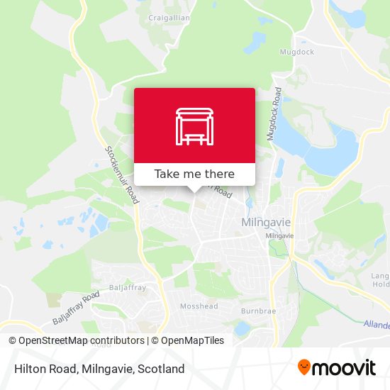 Hilton Road, Milngavie map