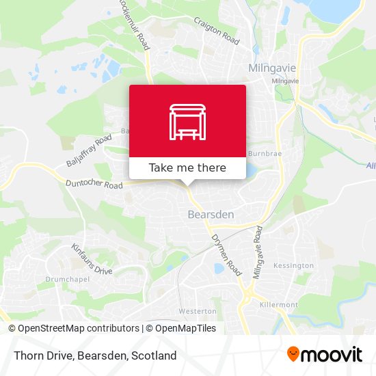 Thorn Drive, Bearsden map